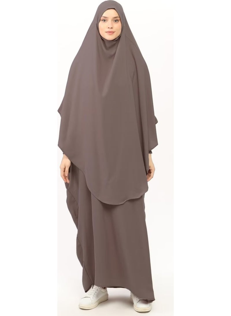Altobeh Sultanbas Nikapli Chador Jilbab Khimar Abaya Elastic Sleeve Judge Collar Veiled Abaya Medina Silk - Image 3